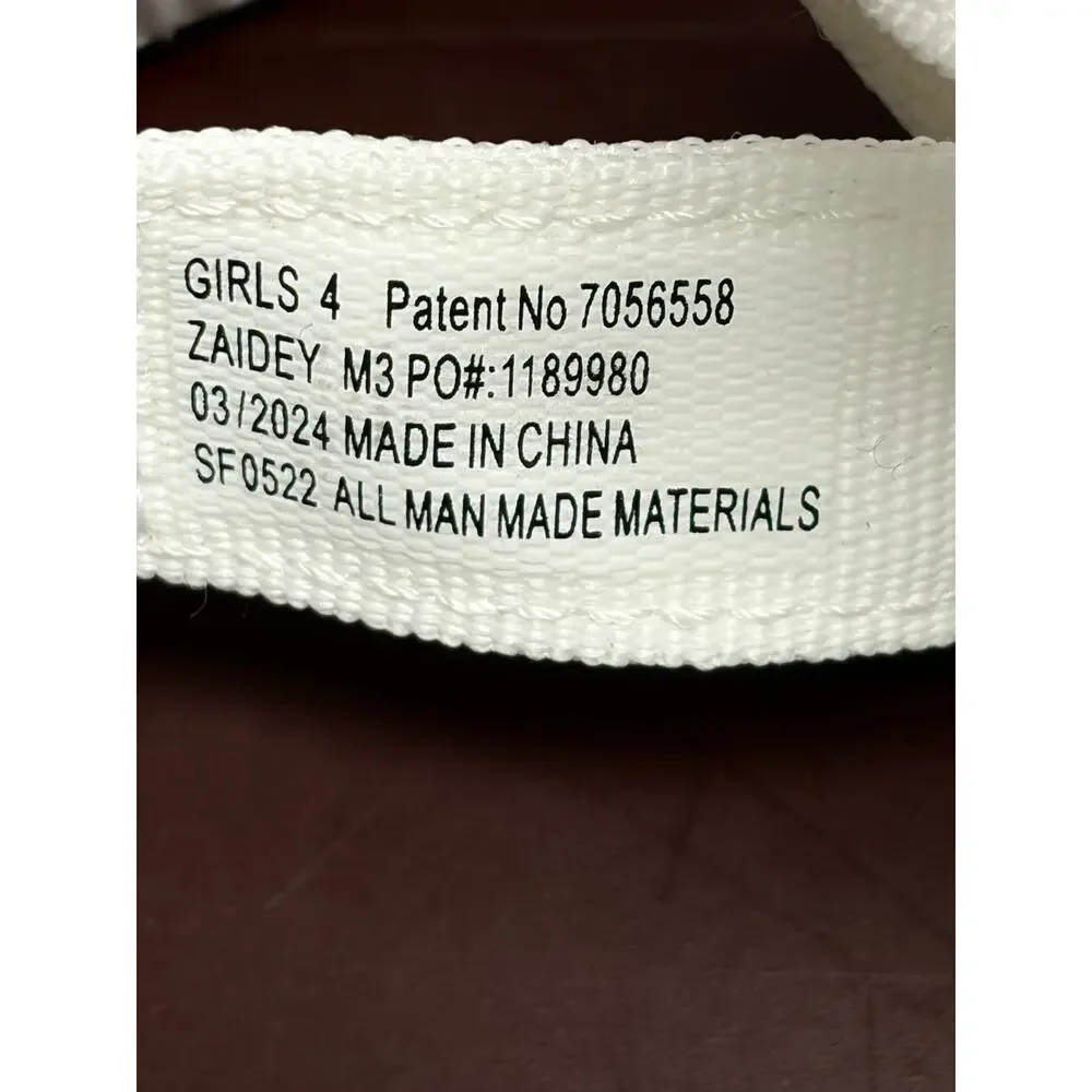 Dolce Vita Girls Zaidey Sneakers White Size 4 Lace Up Casual Shoes